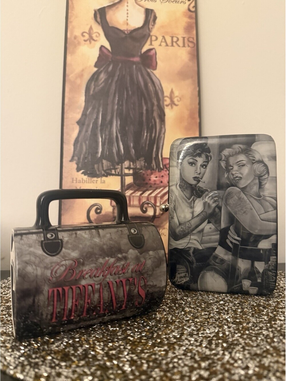 Hollywood Candy Mug & Wallet Set Audrey Hepburn Marilyn Monroe